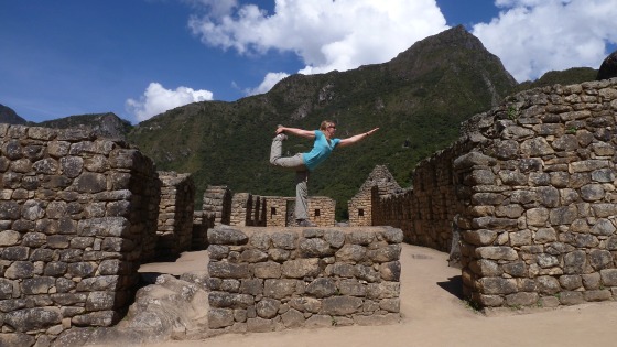 yoga at machu Picchu